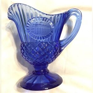 Avon Blue Mount Vernon small pitcher